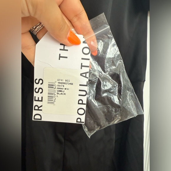 NWT Dress the Population Gabrielle Dress Size L - Picture 6 of 6
